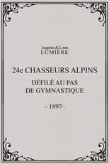 Poster for 24ème chasseurs alpins : défilé au pas de gymnastique