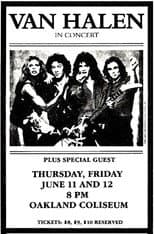 Poster for Van Halen: Oakland, CA @ Oakland Arena 1981