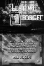 Poster for Lest We Forget