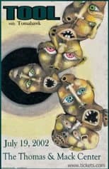Poster for Tool - Live at Tucson Convention Center - 2002-07-18