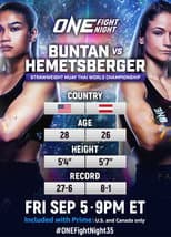 Poster for ONE Fight Night 35: Buntan vs. Hemetsberger