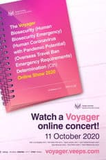 Poster for Voyager - Department of Synths and Riffs Online Live Show