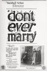Poster for Don't Ever Marry