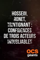 Poster for Hossein, Ronet, Trintignant : Confidences de trois acteurs inoubliables