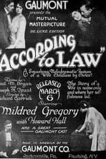 Poster for According to Law