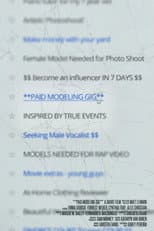Poster for **PAID MODELING GIG**