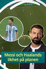 Poster for Messi and Haaland's similarity on the pitch