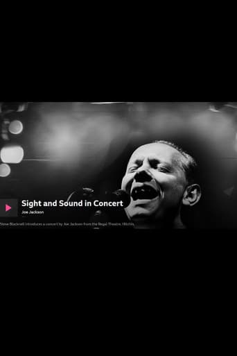 Poster for Joe Jackson: Sight and Sound in Concert