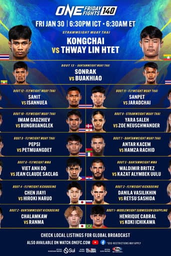Poster for ONE Friday Fights 140: Kongchai vs. Thway Lin Htet