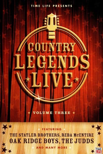 Poster for Time-Life: Country Legends Live, Vol. 3