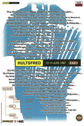 Poster for Rammstein: Live at Hultsfred Festival, Sweden 1997