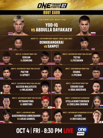 Poster for ONE Friday Fights 82: Yod-IQ vs. Dayakaev
