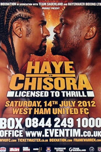 Poster for David Haye vs. Derek Chisora