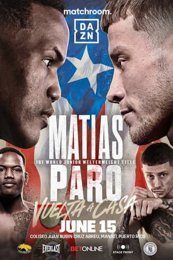 Poster for Subriel Matias vs. Liam Paro