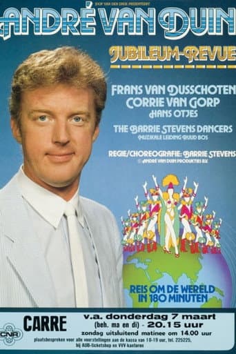 Poster for André Van Duin revue - Een reis om de wereld in 180 minuten (20 jaar André)