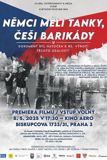 Poster for Němci měli tanky, Češi barikády