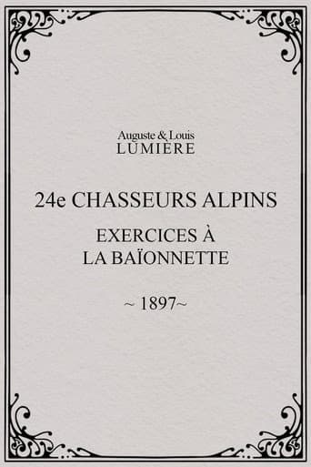 Poster for 24ème chasseurs alpins : exercices à la baïonnette