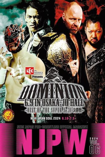 Poster for NJPW Dominion 6.9 In Osaka-Jo Hall ~ Best of the Super Junior 31 Final ~ 2024