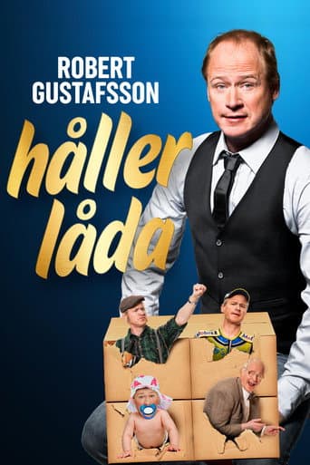 Poster for Robert Gustafsson holding the box
