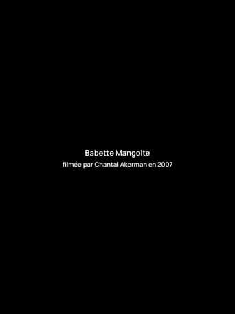 Poster for Interview with Babette Mangolte