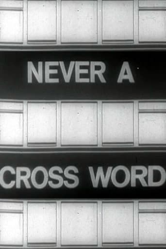 Poster for Never A Cross Word