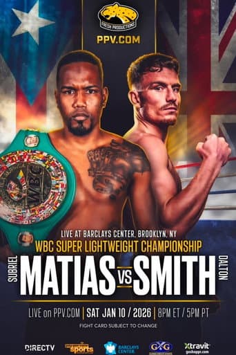 Poster for Subriel Matias vs. Dalton Smith