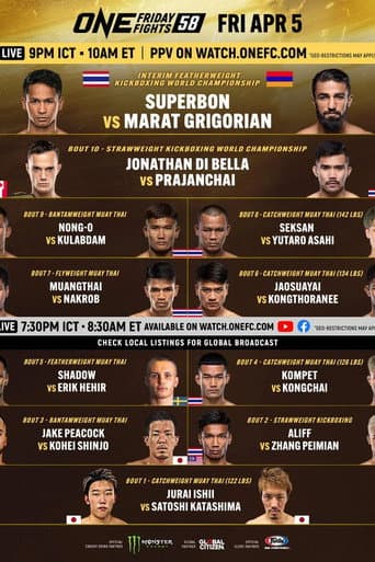 Poster for ONE Friday Fights 58: Superbon vs. Grigorian 3