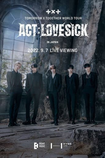 Poster for TOMORROW X TOGETHER WORLD TOUR 'ACT:LOVESICK'