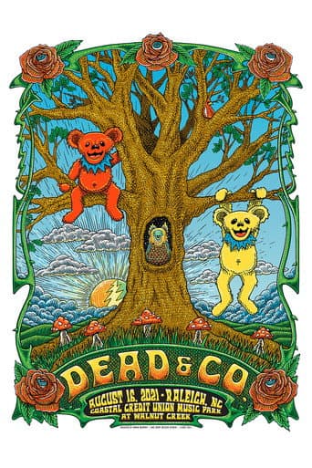 Poster for Dead & Company: 2021-08-16 Coastal Credit Union Music Park at Walnut Creek, Raleigh, NC