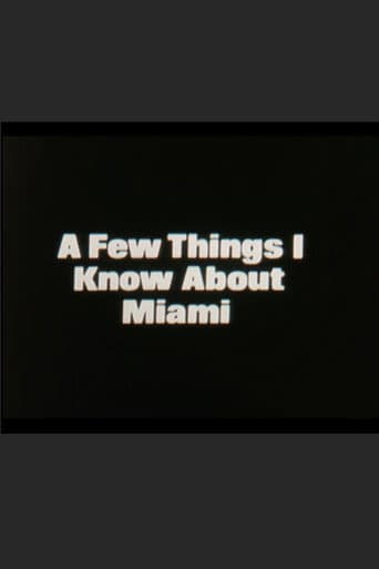 Poster for A Few Things I Know About Miami