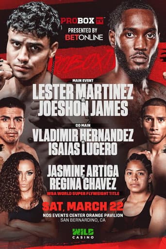 Poster for Lester Martinez vs. Joeshon James