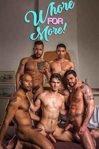 Poster for Whore For More: Devin Franco’s Bareback Gang Bang