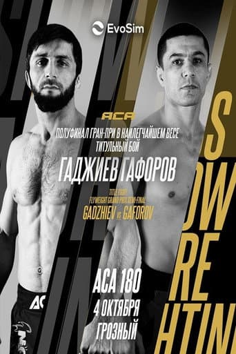 Poster for ACA 180: Gadzhiev vs. Gaforov