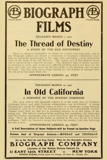 Poster for In Old California