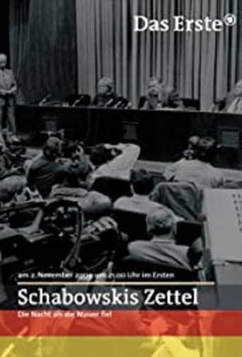 Poster for Schabowskis Zettel - Die Nacht, als die Mauer fiel