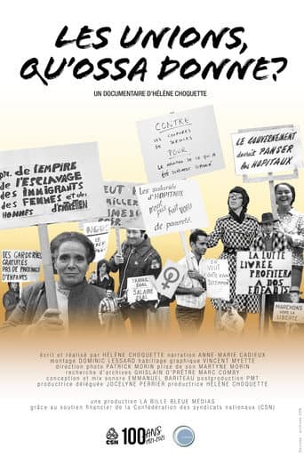 Poster for Les unions qu'ossa donne?