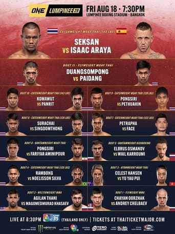 Poster for ONE Friday Fights 29: Saeksan vs. Araya