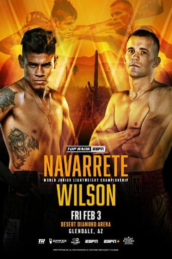 Poster for Emanuel Navarrete vs. Liam Wilson