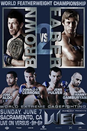 Poster for WEC 41: Brown vs. Faber 2