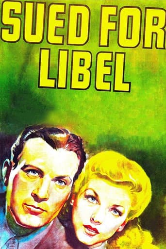 Poster for Sued for Libel
