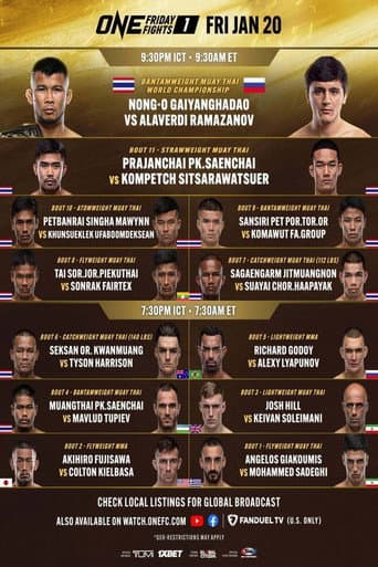 Poster for ONE Friday Fights 1: Nong-O vs. Ramazanov