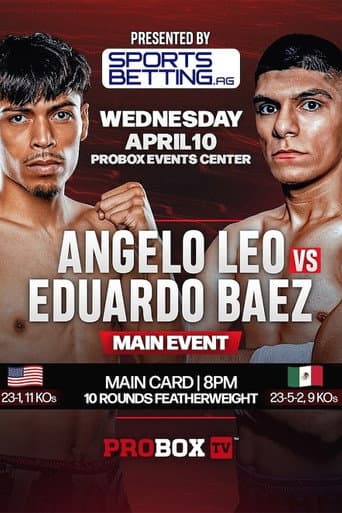 Poster for Angelo Leo vs. Eduardo Baez