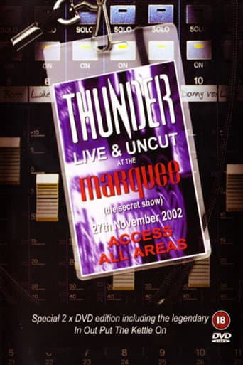 Poster for Thunder - Live And Uncut At The Marquee