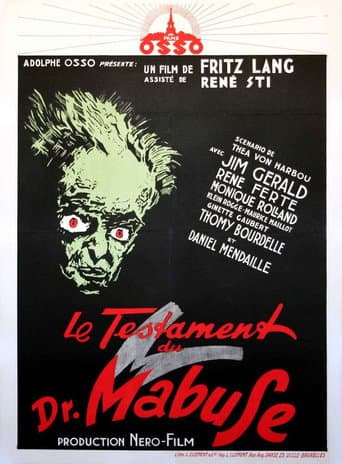 Poster for The Testament of Dr. Mabuse