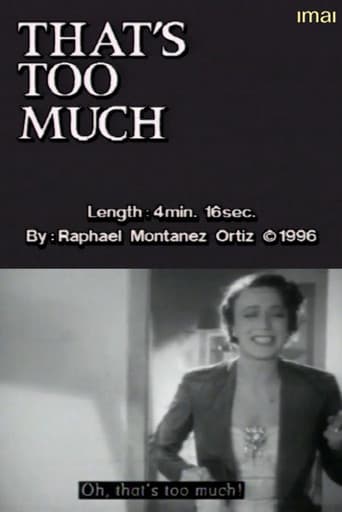Poster for That's Too Much