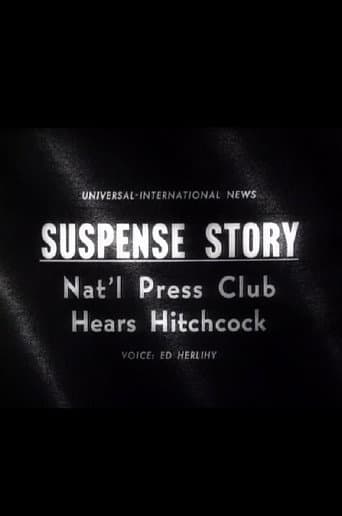 Poster for Suspense Story: Nat'l Press Club Hears Hitchcock