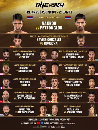 Poster for ONE Friday Fights 49: Nakrob vs. Pettonglor