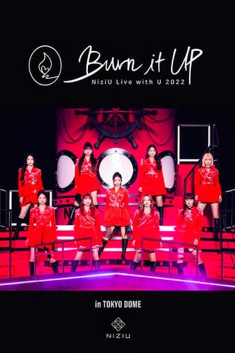 Poster for NiziU Live with U 2022 "Burn it Up" in TOKYO DOME
