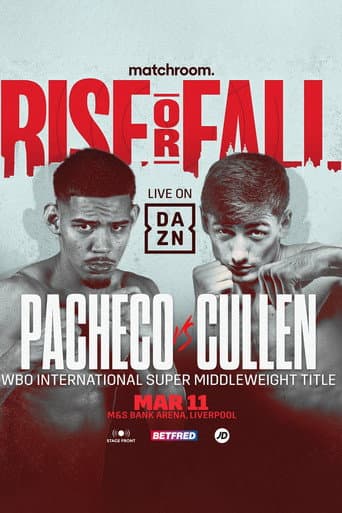 Poster for Diego Pacheco vs. Jack Cullen
