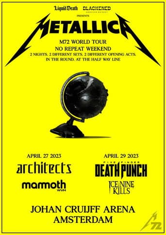 Poster for Metallica: M72 World Tour Live in Amsterdam - Night 2
